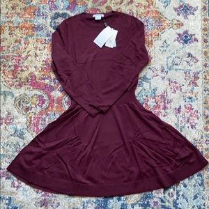 Lacoste Merino Wool Fit and Flare Dress